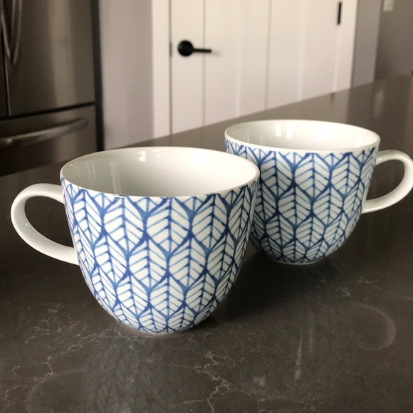 Made in Portugal Blue and White Bambeco Mugs EUC